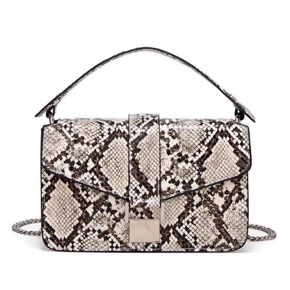 Slithering Python Handbag (Gray)